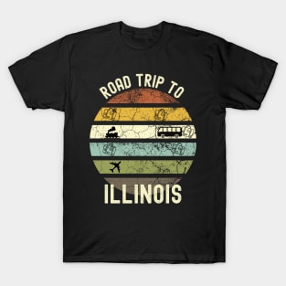 Road Trip To Illinois, Family Trip To Illinois, Holiday Trip to Illinois, Family Reunion in Illinois, Holidays in Illinois, Vacation in T-Shirt